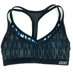 Lorna Jane Brushstrokes Jersey Overlay Sports Bra